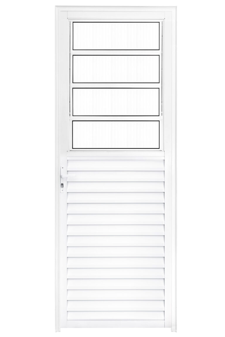 PORTA BASCULANTE BRANCA DIREITA 2,10 X 0,60