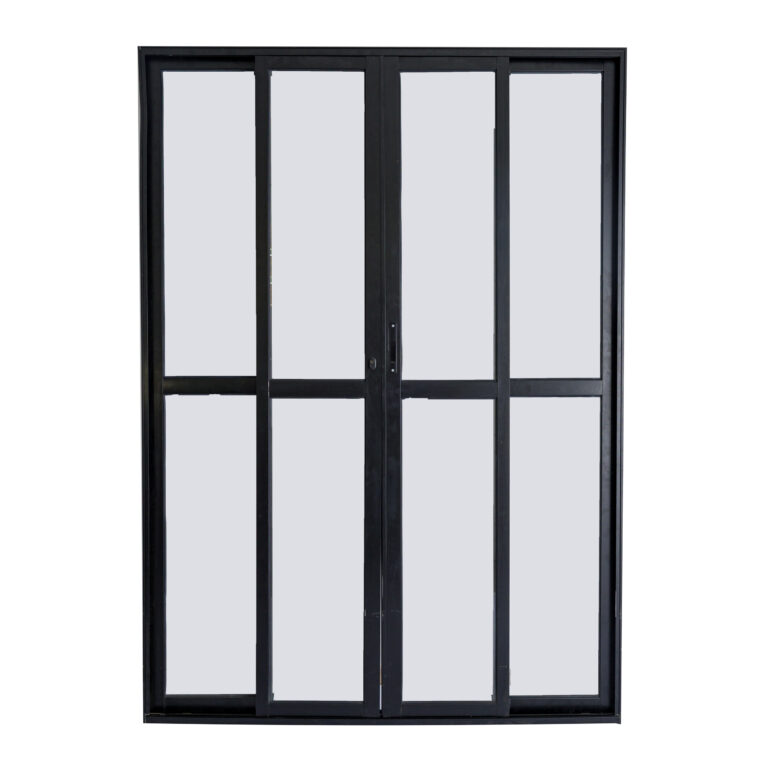 PORTA BALCAO 4 FOLHAS PRETA 2,10 X 1,50