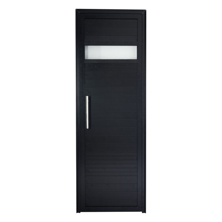 PORTA SAUNA PRETA DIREITA 1,90 X 0,65