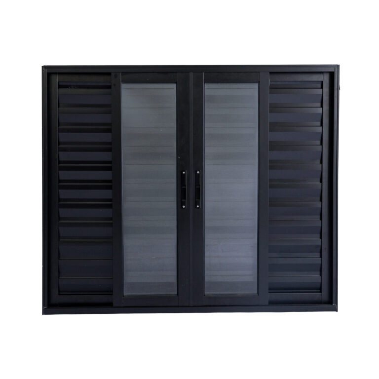 VENEZIANA L25 6 FOLHAS PRETA 1,00 X 1,00