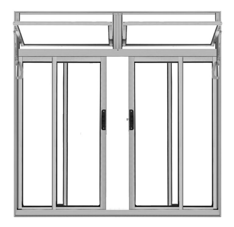 VITRO MODULAR 4 FOLHAS BRILHANTE C/ BANDEIRA 1,00 X 1,00