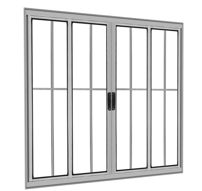 VITRO MODULAR 4 FOLHAS BRILHANTE C/ GRADE 1,00 X 1,00