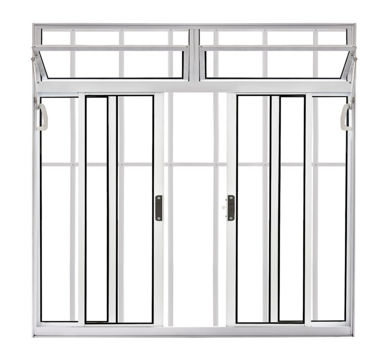 VITRO MODULAR 4 FOLHAS BRANCO C/ BANDEIRA C/ GRADE 1,00 X 1,00