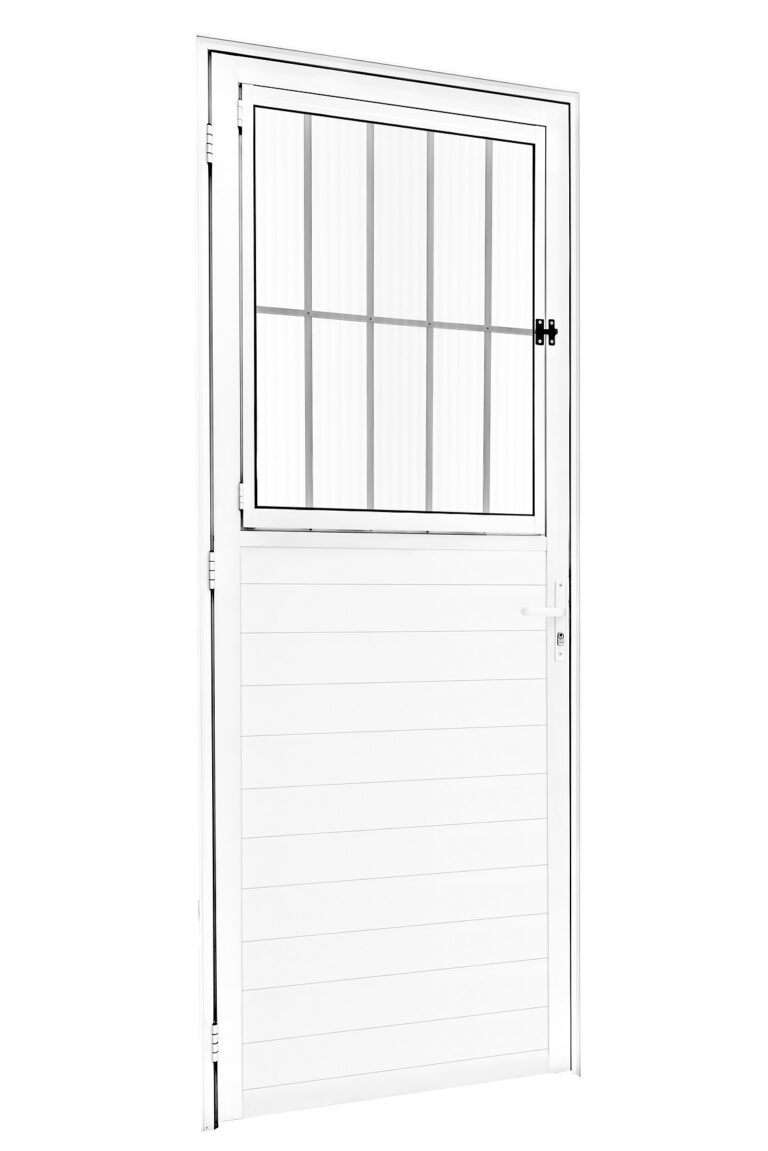 PORTA POSTIGO LAMBRIL BRANCA DIREITA 2,10 X 0,70