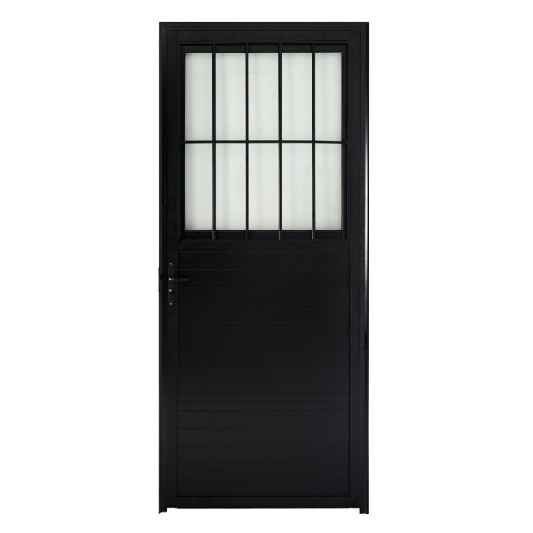 PORTA POSTIGO LAMBRIL PRETA DIREITA 2,10 X 0,80