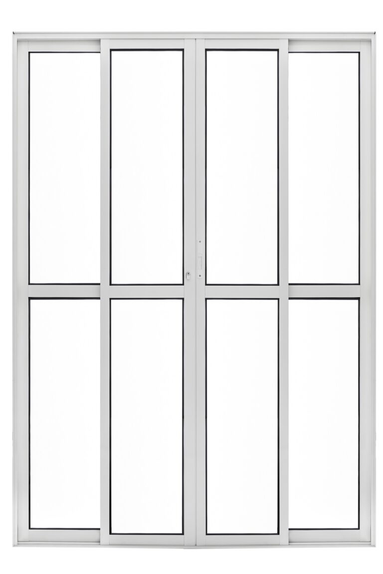 PORTA BALCAO 4 FOLHAS BRANCA 2,10 X 1,50