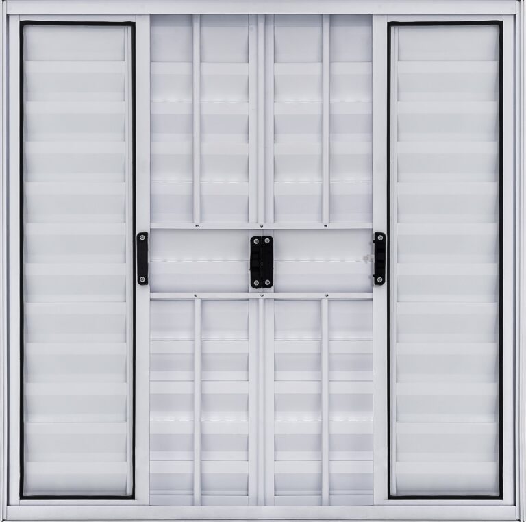 VENEZIANA MODULAR 6 FOLHAS BRANCA C/ GRADE 1,00 X 1,00