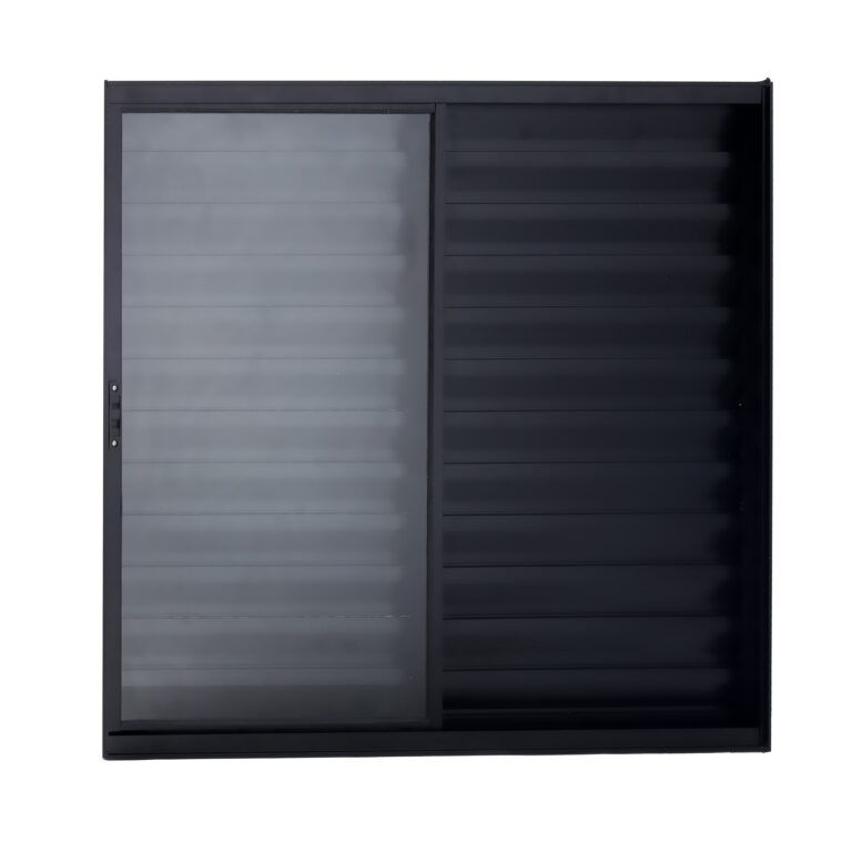 VENEZIANA MODULAR 3 FOLHAS 1,00 X 0,80 ALUMINIO PRETO