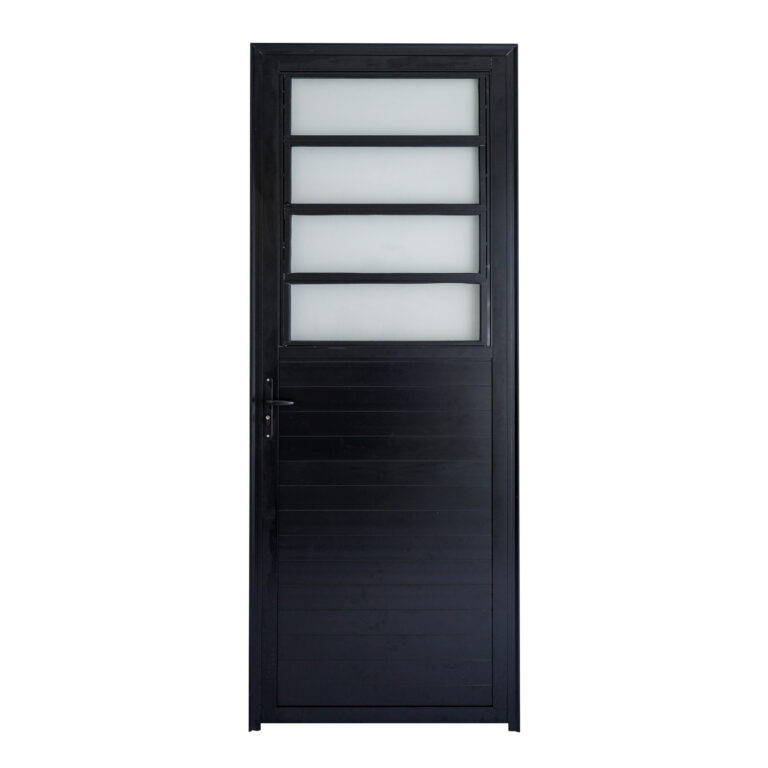 PORTA BASCULANTE LAMBRIL PRETA DIREITA